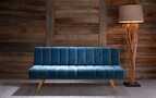 couch blau steppung